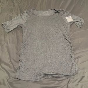 a:glow Maternity Elbow Sleeve Scoop Neck Shirt